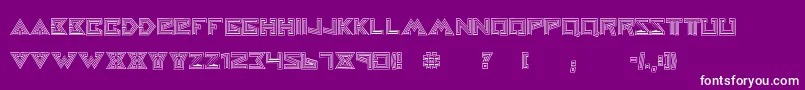 HelloearthRegular Font – White Fonts on Purple Background