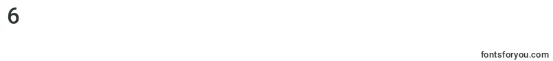 フォントKondorgrad – フォント数字6