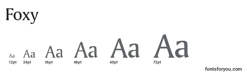 Foxy font sizes