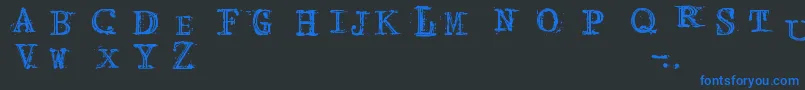 ArcadeFire Font – Blue Fonts on Black Background