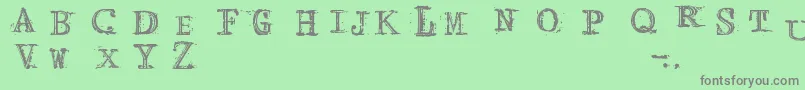 ArcadeFire Font – Gray Fonts on Green Background