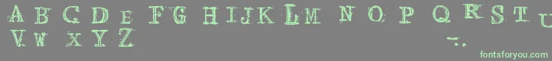 ArcadeFire Font – Green Fonts on Gray Background