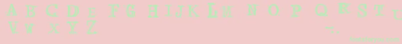 ArcadeFire Font – Green Fonts on Pink Background