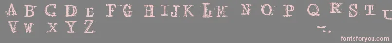 ArcadeFire Font – Pink Fonts on Gray Background