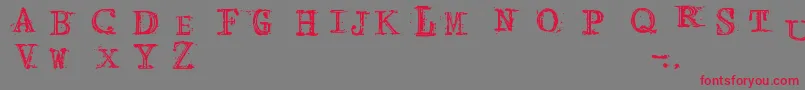 ArcadeFire Font – Red Fonts on Gray Background