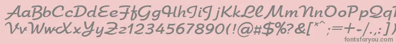 ArbatdiBold Font – Gray Fonts on Pink Background