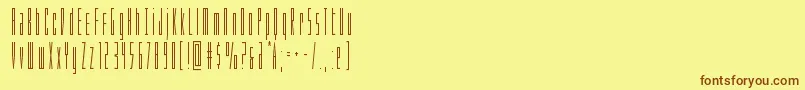 En savoir plus sur la police Phantaconcond Police Phantaconcond – polices brunes sur fond jaune
