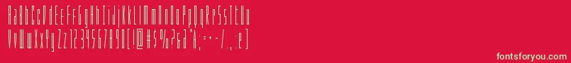 Phantaconcond Font – Green Fonts on Red Background