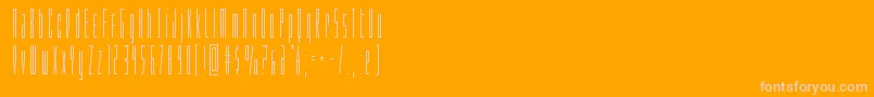 Weitere Informationen zur Phantaconcond-Schriftart Phantaconcond-Schriftart – Rosa Schriften auf orangefarbenem Hintergrund
