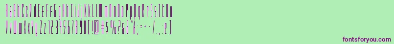 Phantaconcond Font – Purple Fonts on Green Background