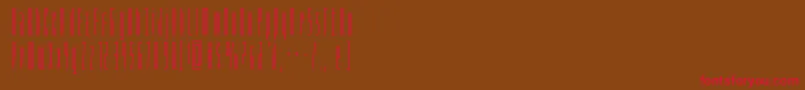 Phantaconcond Font – Red Fonts on Brown Background