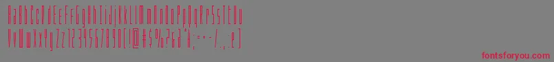 Phantaconcond Font – Red Fonts on Gray Background