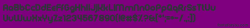 Rollcage-fontti – mustat fontit violetilla taustalla