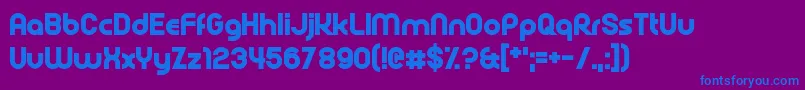 Rollcage-fontti – siniset fontit violetilla taustalla