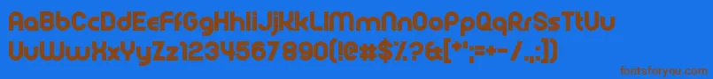 Шрифт Rollcage – коричневые шрифты на синем фоне