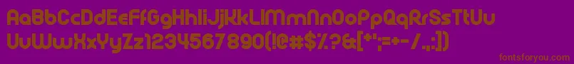Шрифт Rollcage – коричневые шрифты на фиолетовом фоне