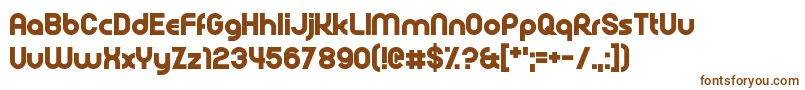 Rollcage-fontti – ruskeat fontit valkoisella taustalla