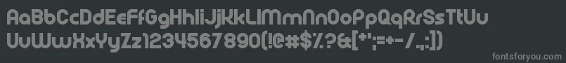 Czcionka Rollcage – szare czcionki na czarnym tle