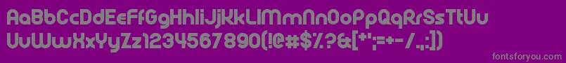 フォントRollcage – 紫の背景に灰色の文字