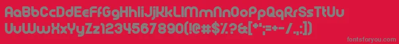 Rollcage Font – Gray Fonts on Red Background