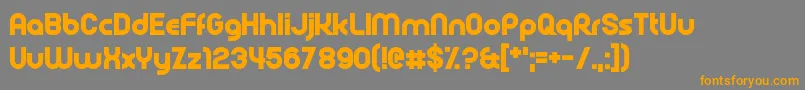 Rollcage-fontti – oranssit fontit harmaalla taustalla