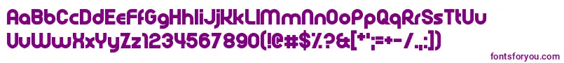 Шрифт Rollcage – фиолетовые шрифты на белом фоне