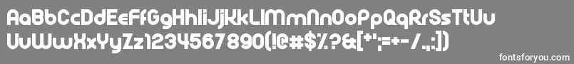 Rollcage-fontti – valkoiset fontit harmaalla taustalla