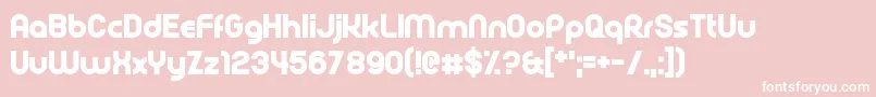 フォントRollcage – ピンクの背景に白い文字