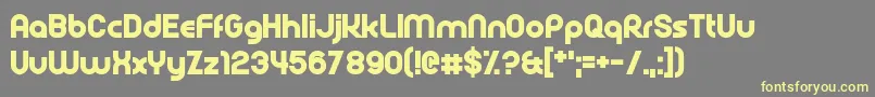 Rollcage-fontti – keltaiset fontit harmaalla taustalla