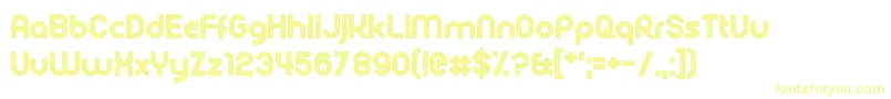 Rollcage Font – Yellow Fonts on White Background