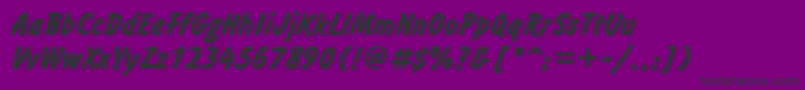 Шрифт InformcttBold – чёрные шрифты на фиолетовом фоне
