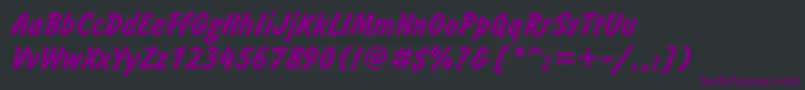 InformcttBold Font – Purple Fonts on Black Background