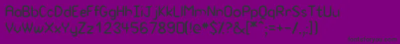 VirtuasskRegular Font – Black Fonts on Purple Background