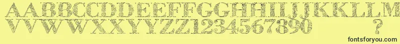 Zsylett Font – Black Fonts on Yellow Background