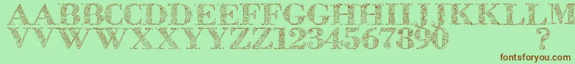 Zsylett Font – Brown Fonts on Green Background