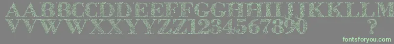 Zsylett Font – Green Fonts on Gray Background