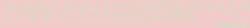Zsylett Font – Green Fonts on Pink Background