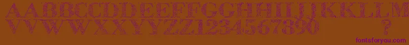 Zsylett Font – Purple Fonts on Brown Background