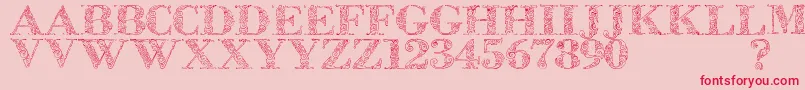 Zsylett Font – Red Fonts on Pink Background