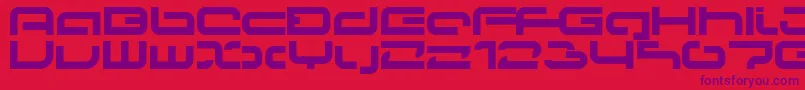 Papicon Font – Purple Fonts on Red Background