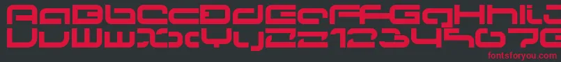 Papicon Font – Red Fonts on Black Background