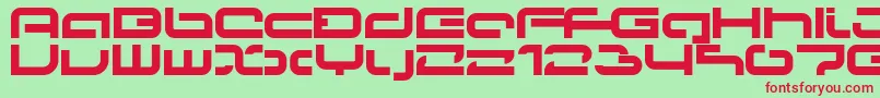 Papicon Font – Red Fonts on Green Background