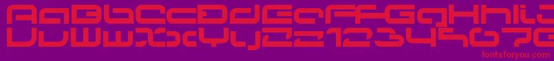 Papicon Font – Red Fonts on Purple Background