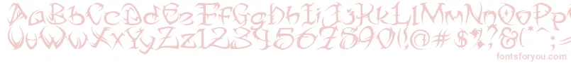 Tribtwo ffy Font – Pink Fonts on White Background