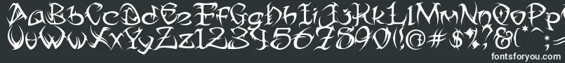 Шрифт Tribtwo ffy – белые шрифты