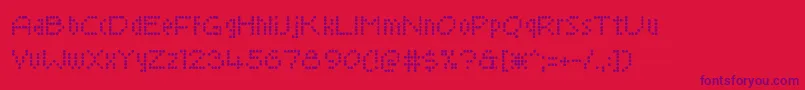 Шрифт SaysoChic – фиолетовые шрифты на красном фоне