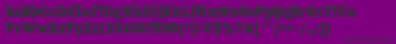 Saiba mais sobre a fonte Aardvark70n Fonte Aardvark70n – fontes pretas em um fundo violeta