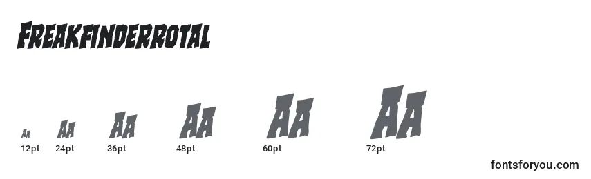 Freakfinderrotal Font Sizes