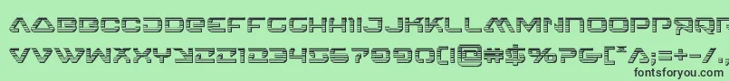 4114blasterv2chrome Font – Black Fonts on Green Background