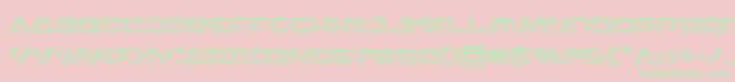 4114blasterv2chrome Font – Green Fonts on Pink Background